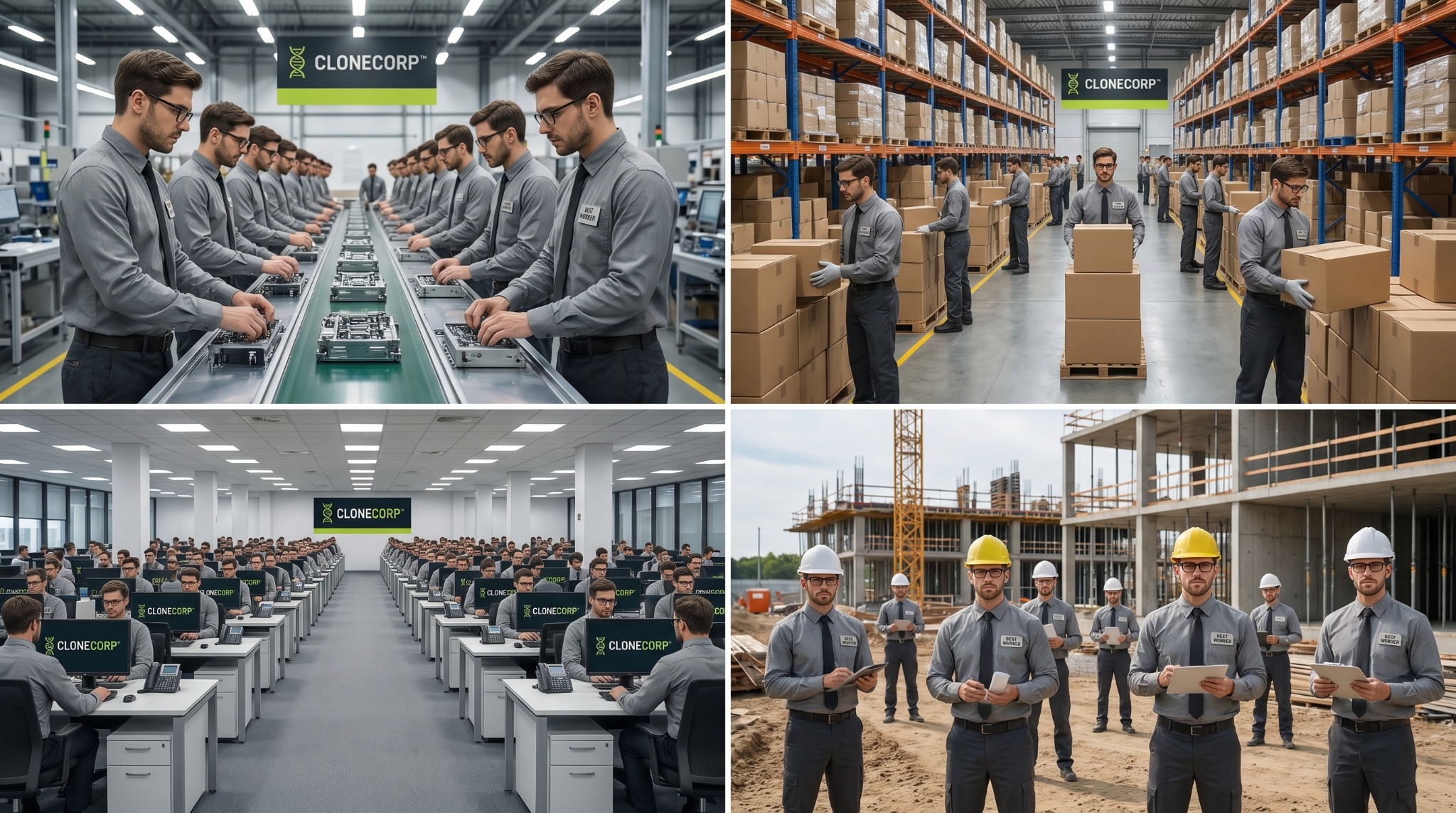 CloneCorp enterprise workforce replication facility
